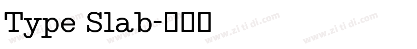 Type Slab字体转换